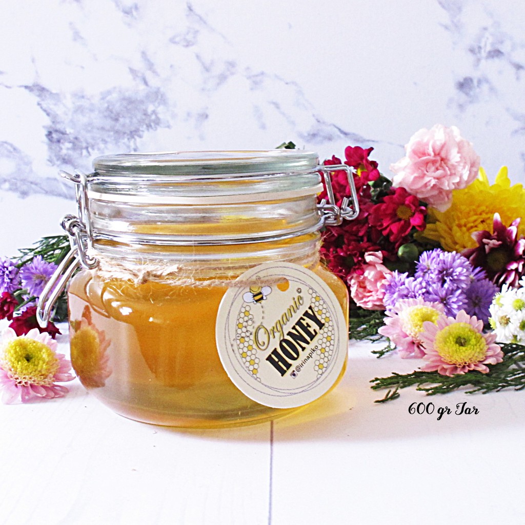 

100% madu asli Organic Honey ukuran 600gr