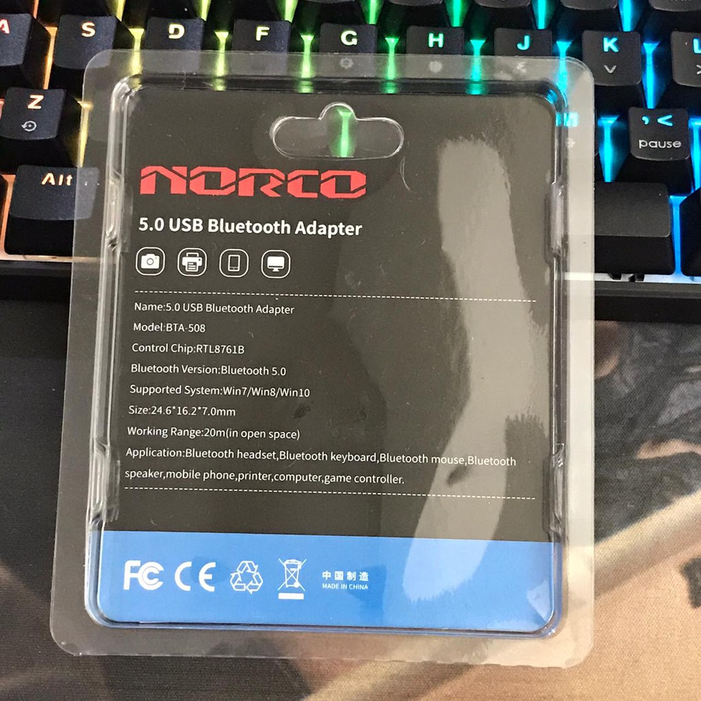 NORCO BTA-508 USB Bluetooth Adapter 5.0