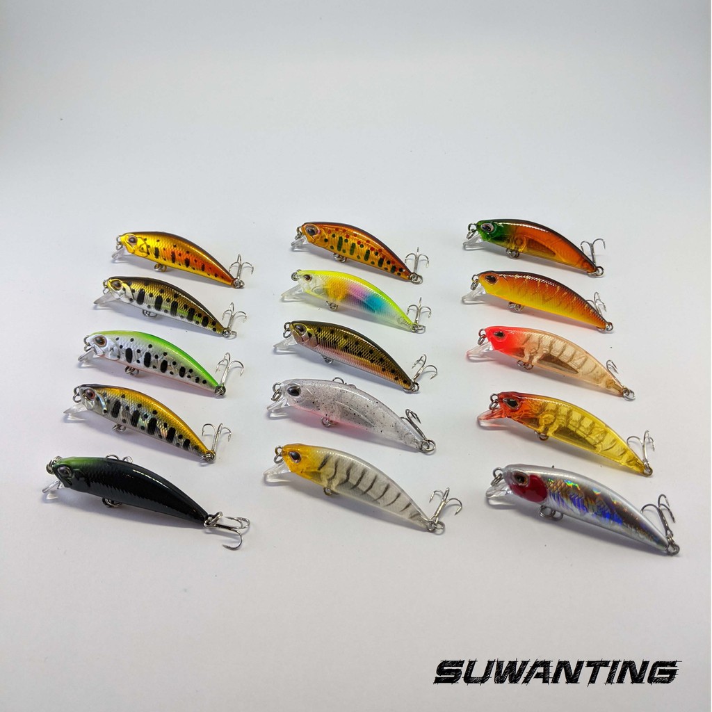 Umpan Lure Minnow 5cm 5gr Ultralight Sinking mirip Tsurinoya Ryuki 50s Ryuki 45s