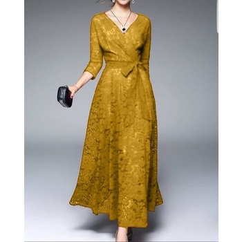 Baju Pesta Dress Brukat Wanita Casual Kondangan Nikahan Model Kekinian Terbaru Lebaran 2022 Dress Ga