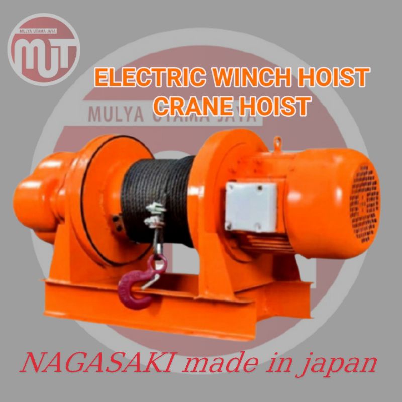 Electric winch hoist, Crane hoist 1 ton 100 meter