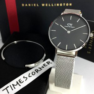 Dijual Daniel Wellington Petite Sterling 32mm plus Gelang Dw original Murah