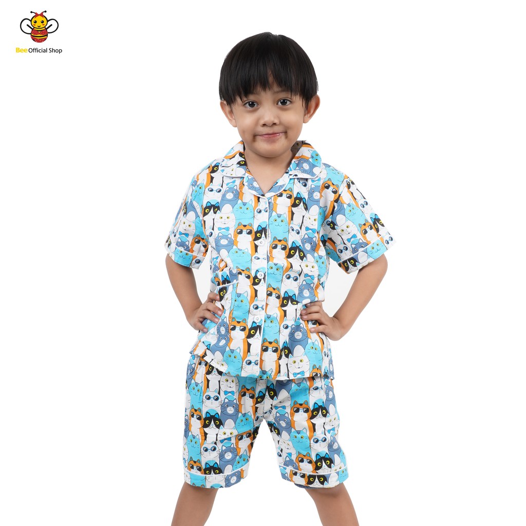 BEE - Piyama Anak Baju Tidur Anak Umur 4 Sampai 14 Tahun Exxen 3/4