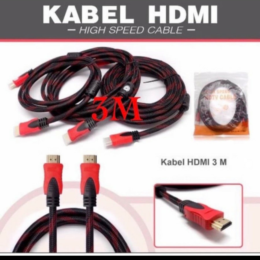 Kabel HDMI 3 meter High Quality