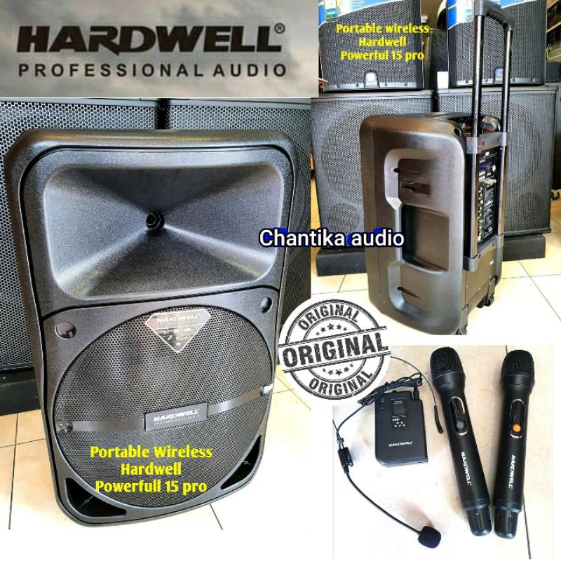 Portable speaker 15 inch original hardwell powerfull 15 pro