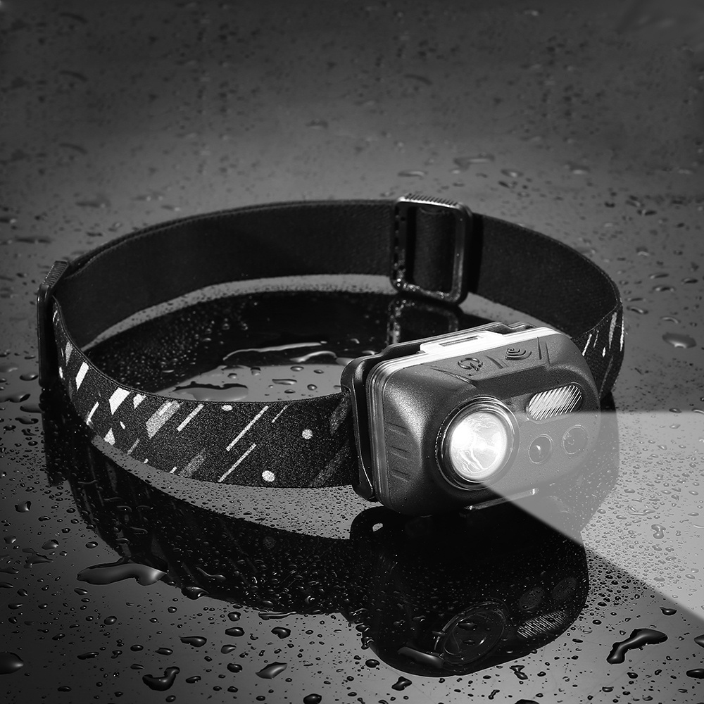 JETBeam HP30 Headlamp Senter Kepala LED USB Rechargeable 200 Lumens - Black