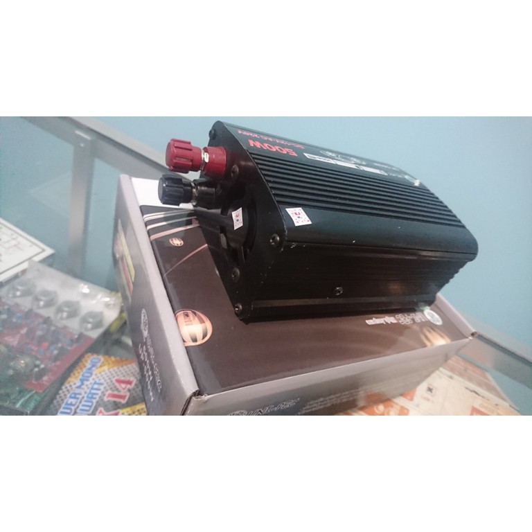 Inverter Perubah Arus Dc(aki)to Ac(rumah) 500 W UNI PEC MURAH