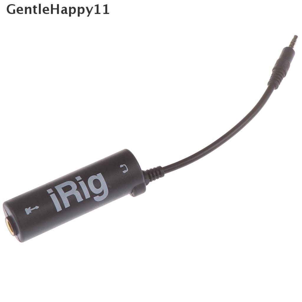 Gentlehappy 1Pc Konverter I-Rig Interface Gitar Pengganti Untuk Handphone