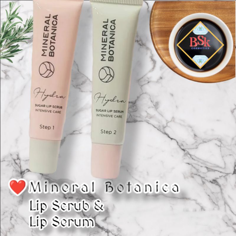 ⭐AJ⭐ MINERAL BOTANICA SUGAR LIP SCRUB & SERUM | Intensive Care Lips Treatment | Scrub Bibir / Lip Sc