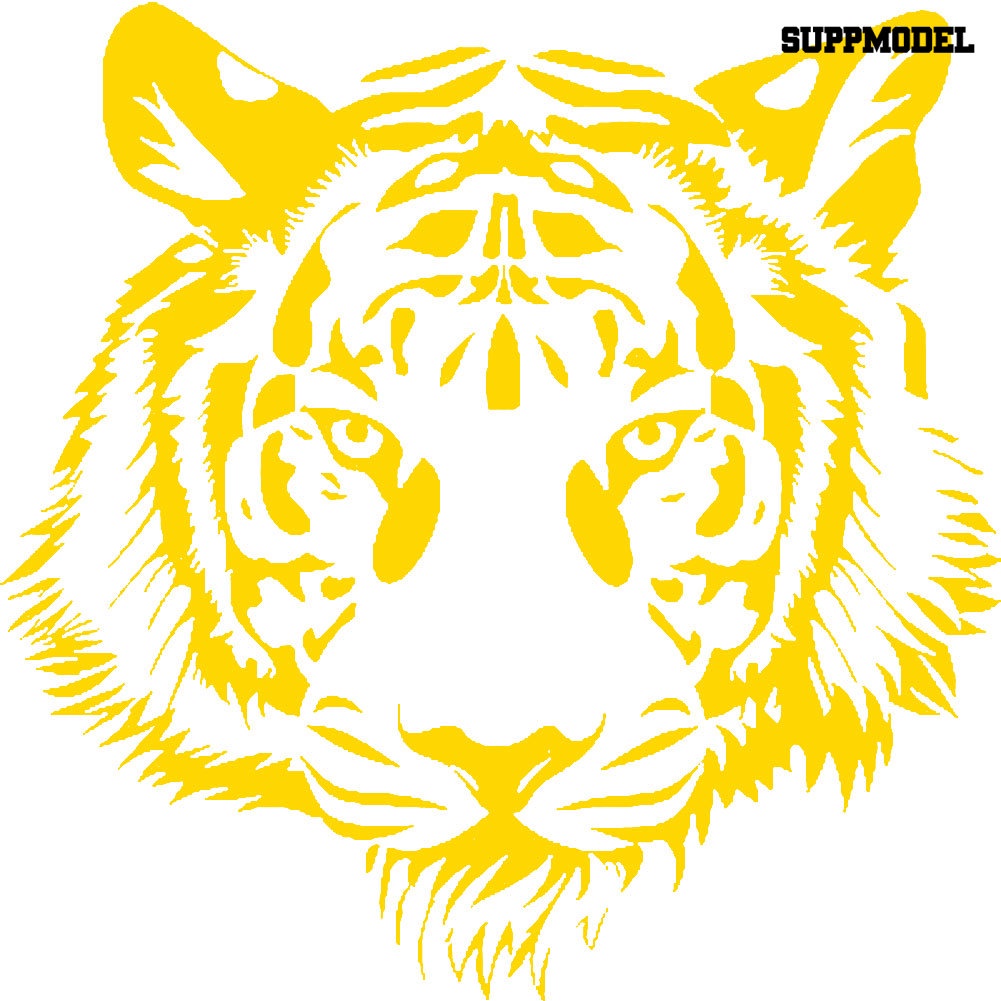 Stiker Reflektif Motif Kepala Harimau Untuk Dekorasi Body / Jendela Mobil