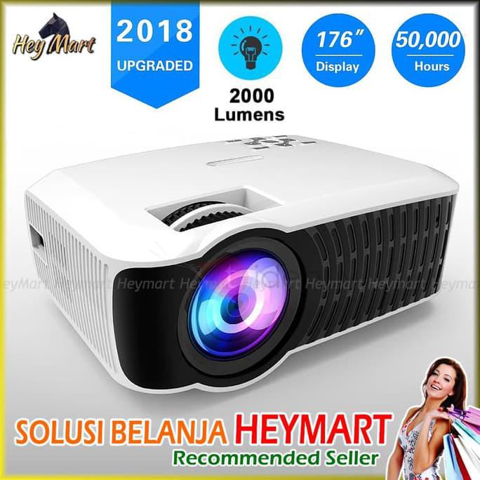 Mini Proyektor Led-220 Infokus Nobar 2000 Lumens - Projector Bola