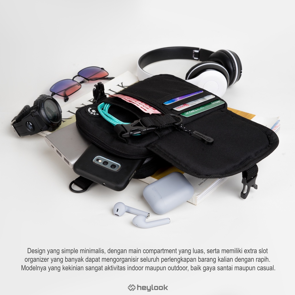 HEYLOOK Project - Tas Selempang SKYPE Sling Bag Cowok Tas Kecil Pria Tas Slempang Mini Hp Waistbag Sling Phone Neck Bag Slingbag Distro Terbaru