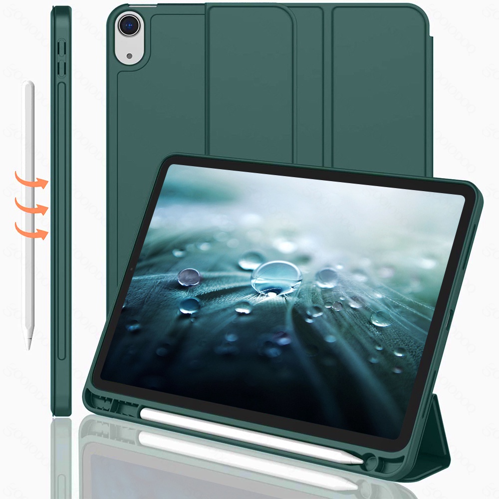 【Beli dua diskon 20%】 goojodoq For IPad silicone Case Protective Tablet Holder Case For iPad