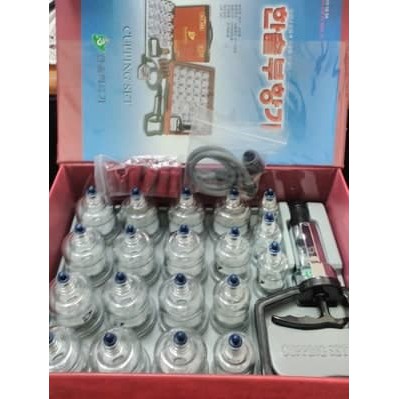 Alat Bekam / Kop / Hijamah Sammora isi 19 PREMIUM quality SM Korea Merah / Premium Cupping Therapy
