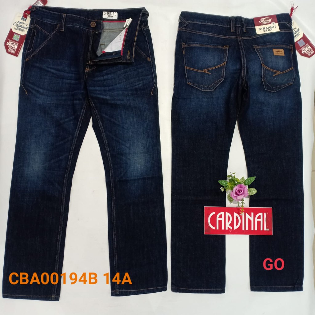 gof 33 CARDINAL CBCBA Celana Panjang Jeans Reguler Fit Slim Fit Straight Slim Bawahan Laki Dewasa