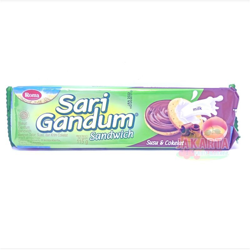 

(CAMILAN INSTAN) ROMA SARI GANDUM SANDWICH 115G