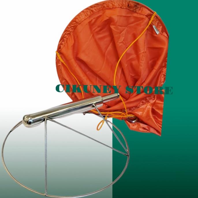 PAKET HEMAT WINDSOCK 45 CM - WINDSOCK ORANGE + FRAME WINDSOCK STAINLES