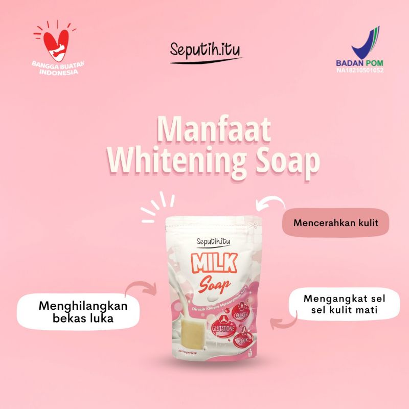 (DIST_JATIM) SEPUTIH.ITU 5 PCS WHITENING SOAP SABUN SEPUTIH BPOM
