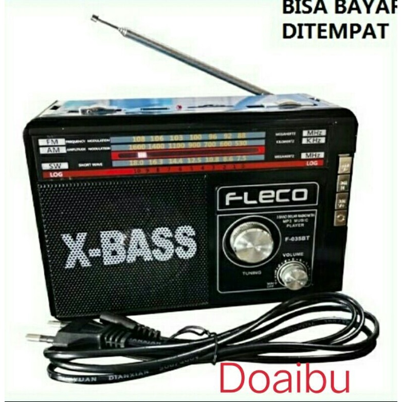 Cod//Bayar Ditempat Radio USB Fleco F-035BT Suara jernis kwalitas dijamin