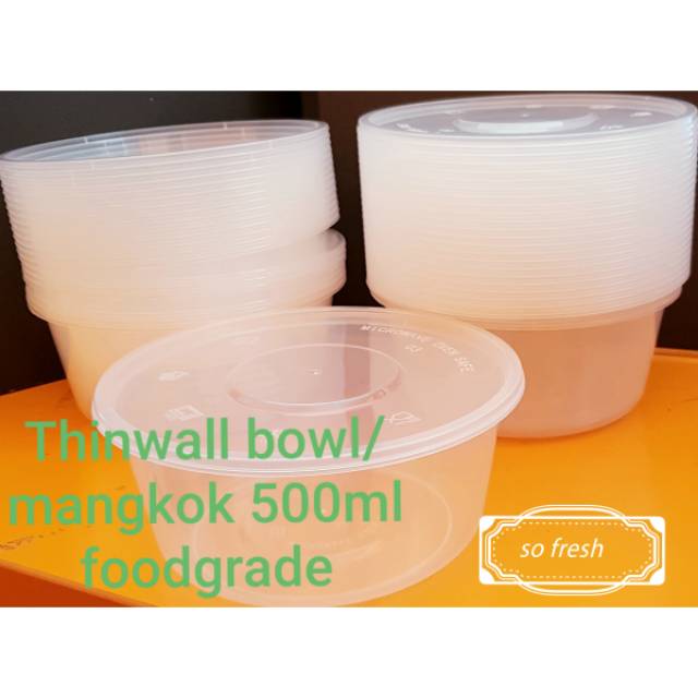 Thinwall mangkok/cup 500ml