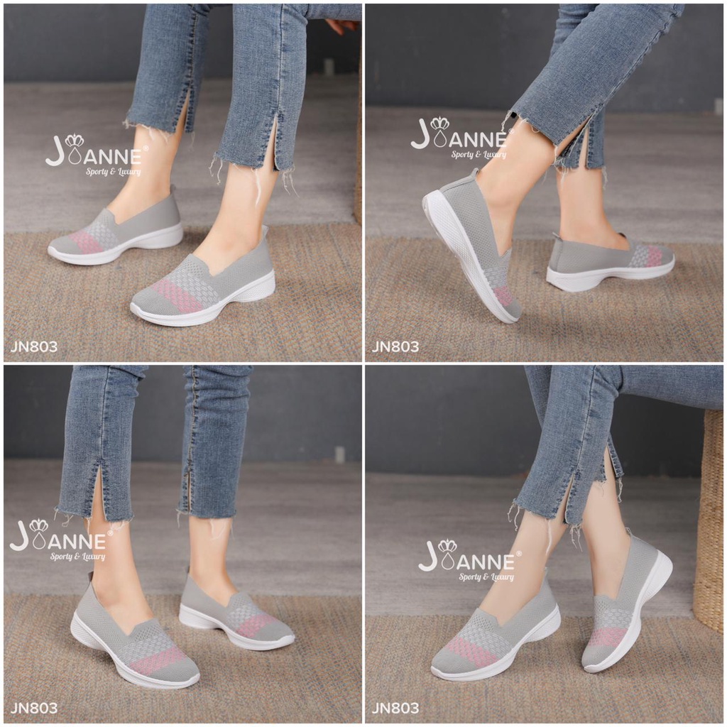 JOANNE SEPATU WANITA FLYKNIT FLAT SHOES #JN803 ORIGINAL
