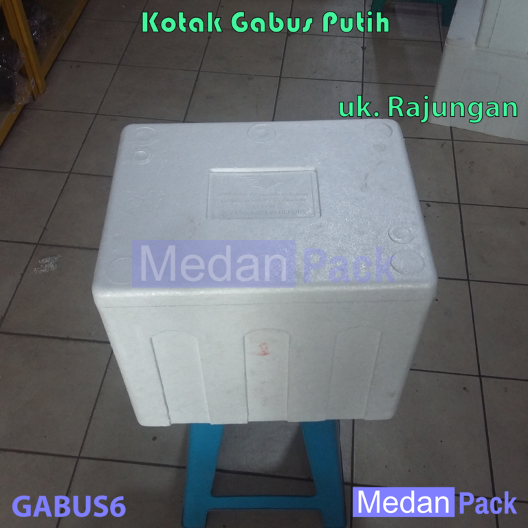 Kotak Gabus Putih Uk Rajungan