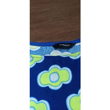 BRANDED - ATASAN/TOP BUNGA2 BIRU SODAICE PRELOVED