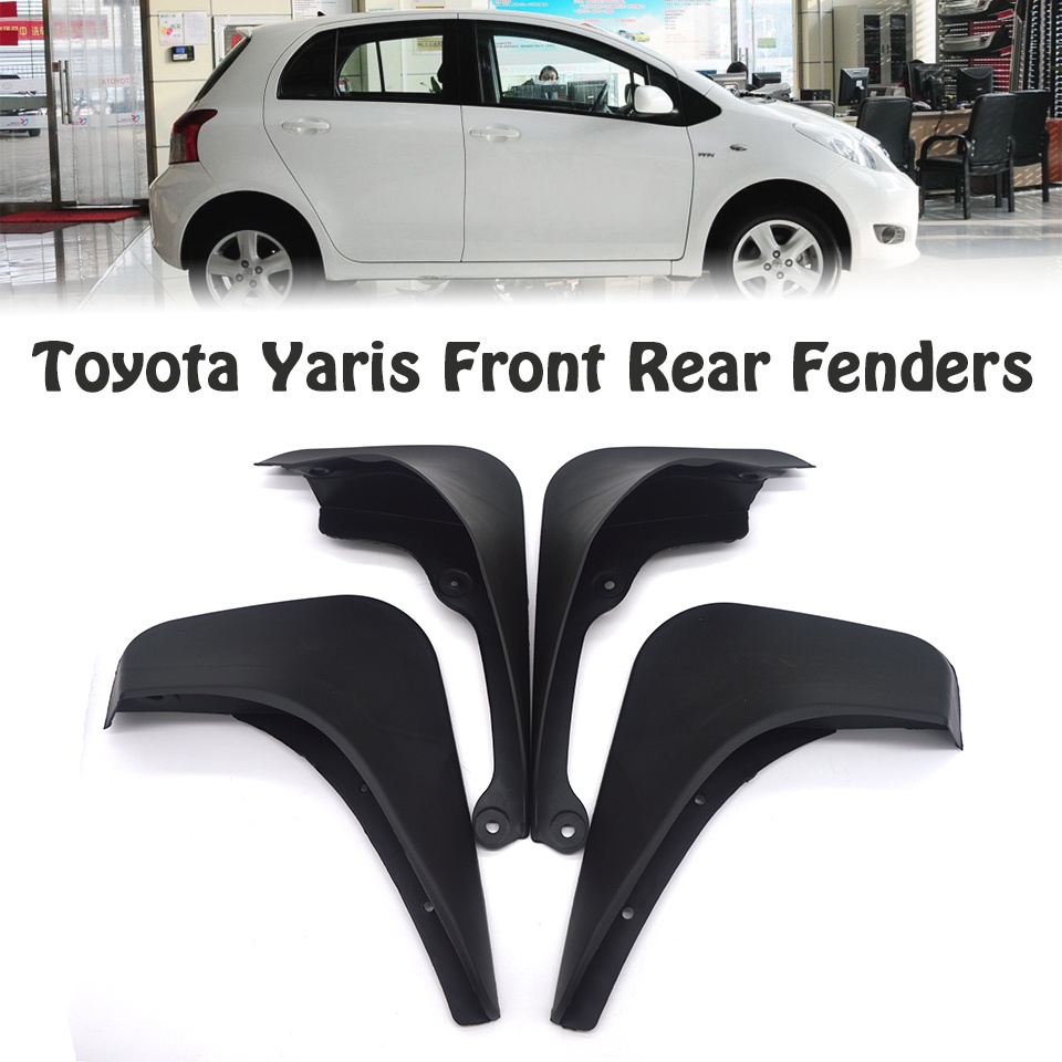 1 Set Mud Flap Pelindung Splash Untuk Fender Mobil Toyota Yaris VITZ Hatchback 2005-2008 2009 2010 2011