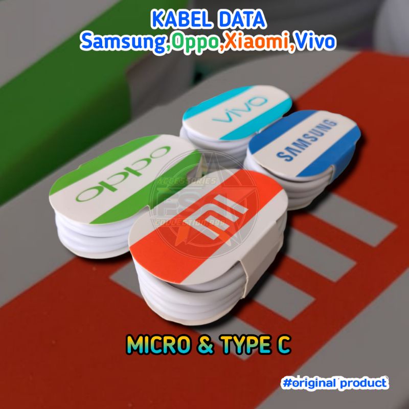 Kabel Data Micro &amp; Type C all smartphone/Samsung/Oppo/vivo/Xiaomi Fast Charging dll