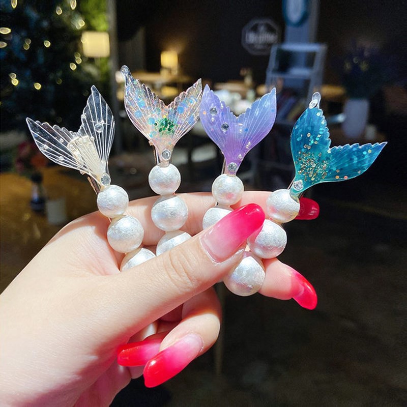 [ACKER] Magic Charming Mermaid Pearl Hairclips Aksesori Jepit Rambut