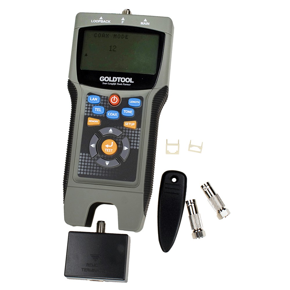 Goldtool TCT-2690 PRO Lan Tester Digital Cable Tester Rj45 &amp; Coaxial / tct2690