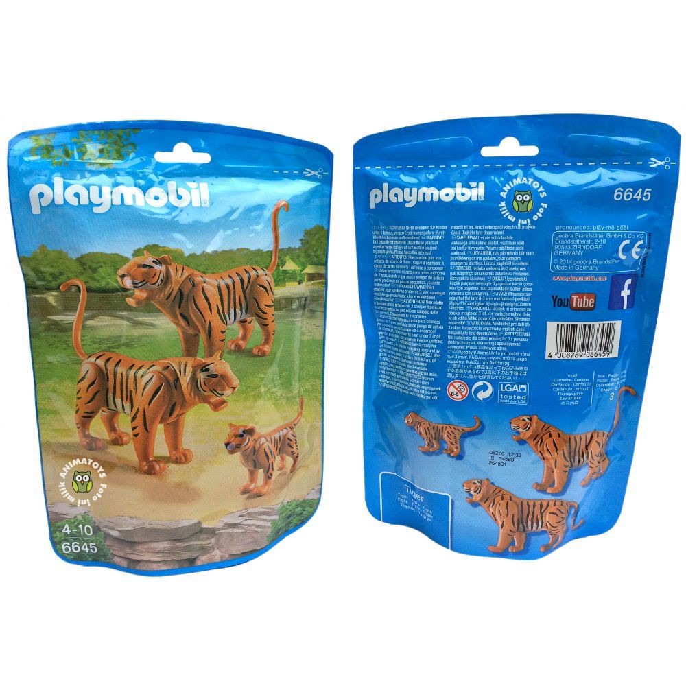 Action Figure Hewan Harimau | Tiger Family Playmobil 6645 Animatoys