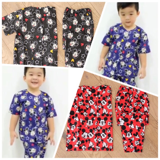 PIYAMA KATUN KIDS MOTIF ANAK LAKI LAKI COWO Shopee 