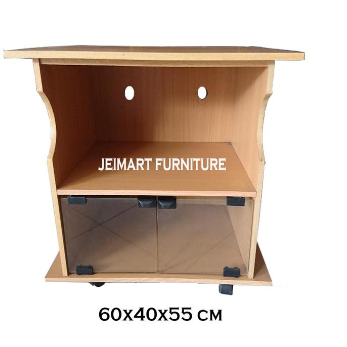 Meja Tv Pintu Kaca Minimalis