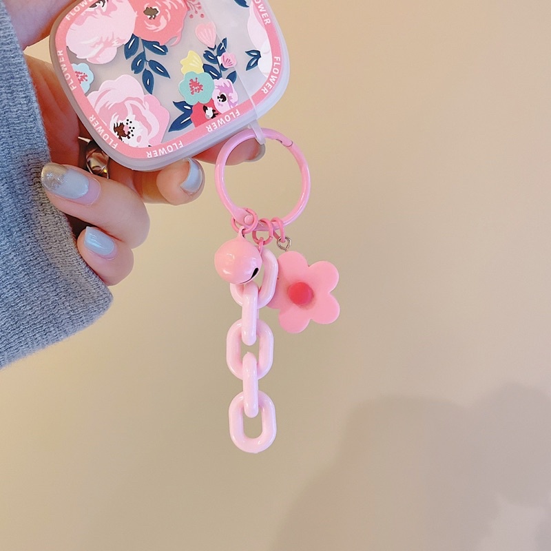 Pink Flower Softcase for Airpods 1 2 Pro 3 Case Casing Airpods Lucu