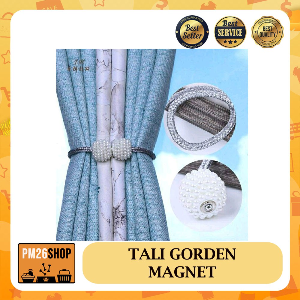 TALI GORDEN MAGNET PENGIKAT TIRAI HORDENG TASEL CURTAIN TIE ROPE BALL