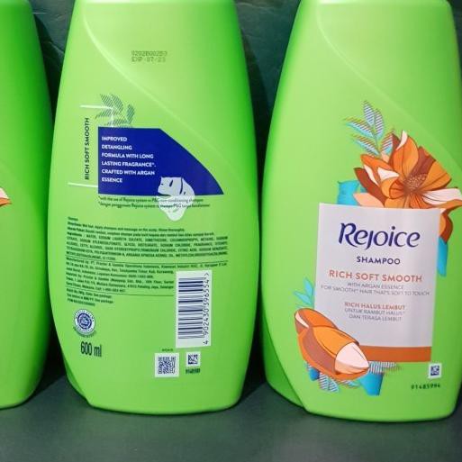 ◘ Rejoice Shampoo Rich Halus Lembut 600 ml / Rejoice Rich Shampo 600ml ➹