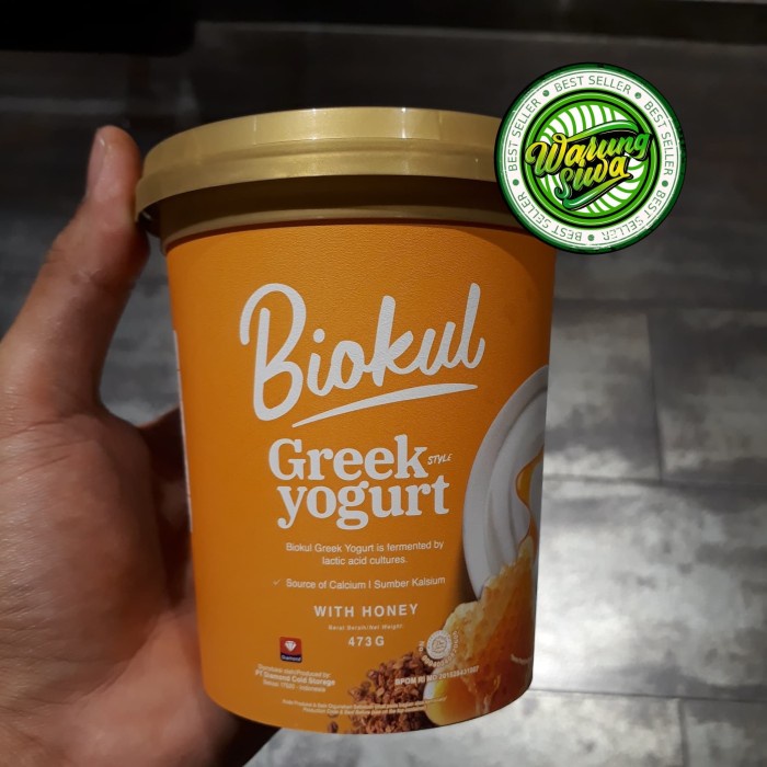 

biokul yogurt greek with honey 473 gram