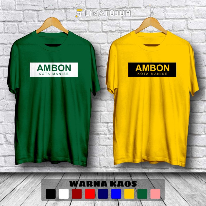 Kaos Ambon Kota Manise Baju Distro