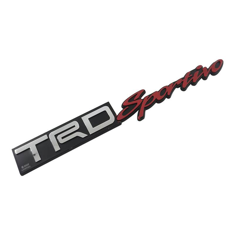 1 x ABS TRD Sportivo Logo Auto Car Decorative Emblem Badge Decal Sticker For TOYOTA TRD SPORTIVO