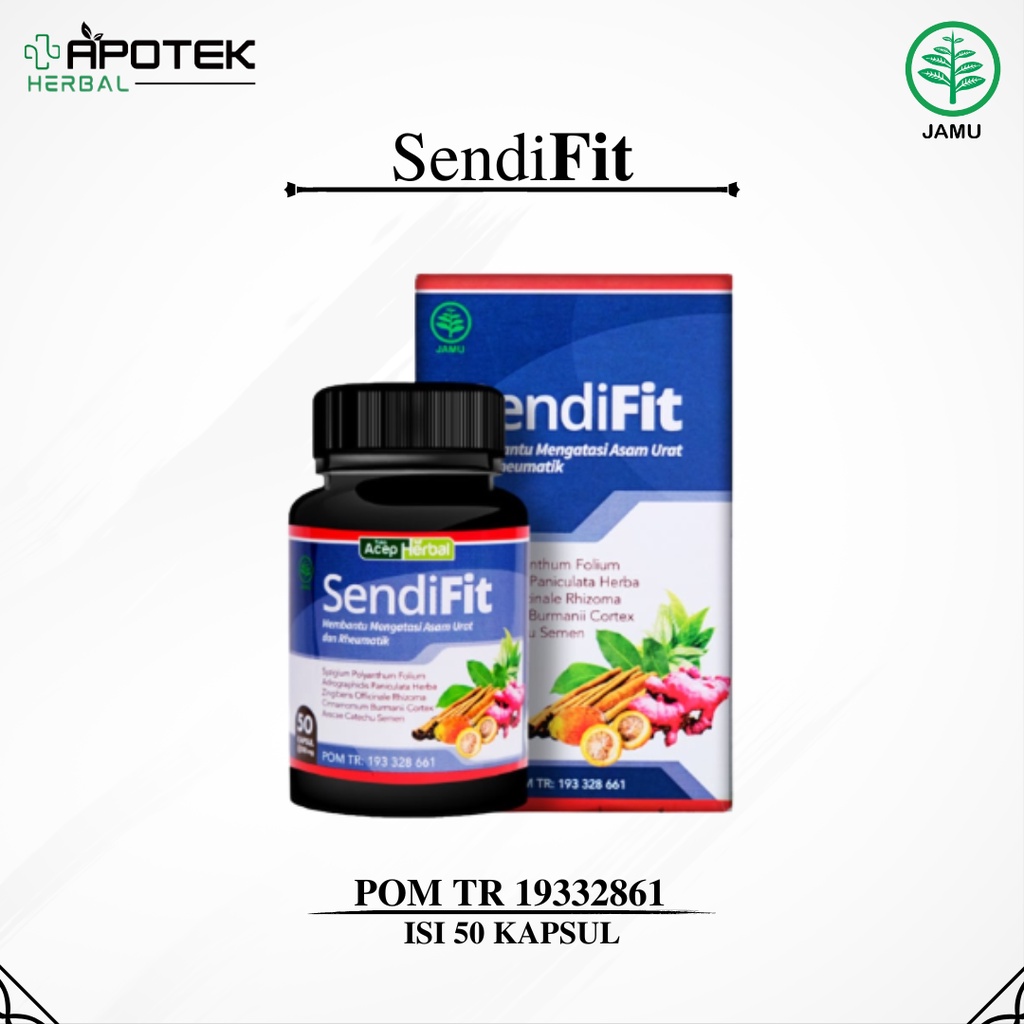 Apotek Herbal - Suplemen Kesehatan Tulang dan Sendi - SendiFit Asli Original