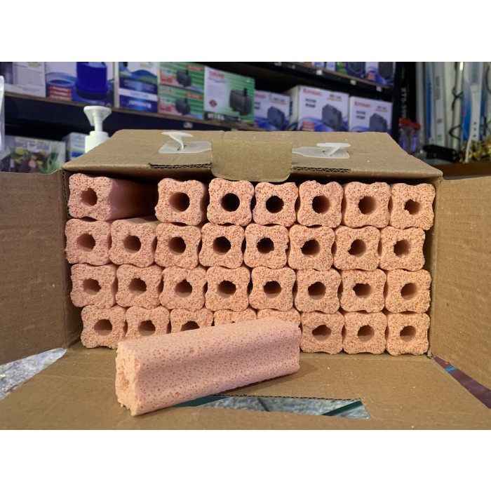 bio filter momogi 1dus/100pcs/size 8cm aquarium/kolam