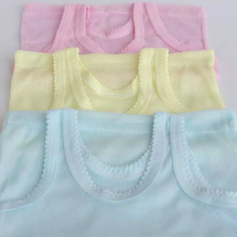 6 PCS Singlet Warna Anak L3 Usia 4-5 Tahun