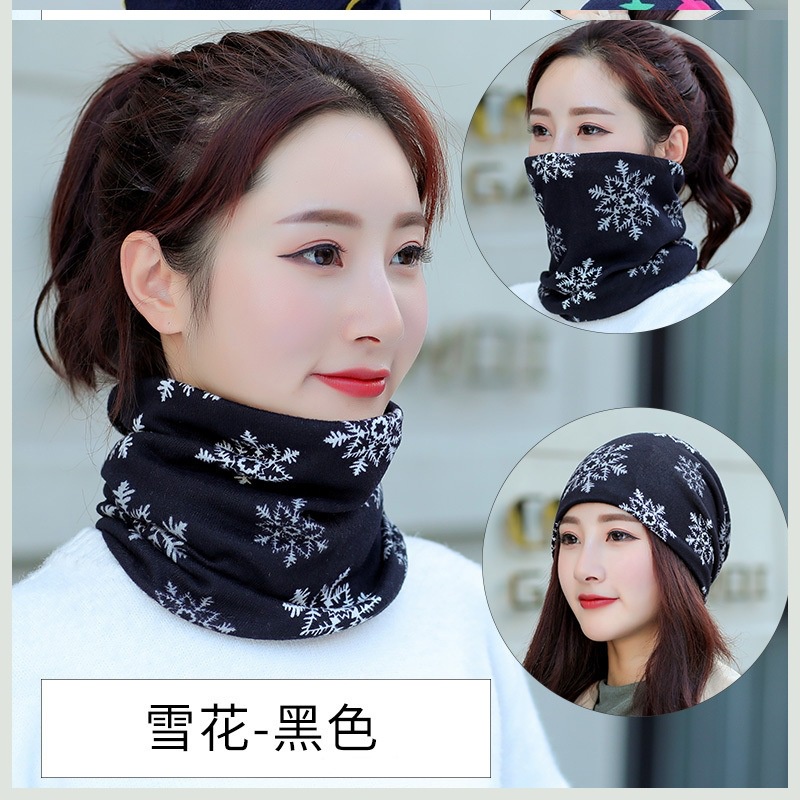 Joshin Scarf Hangat Ragam Leher Pullover Syal Korea Fashion Masker Tahan Angin wanita