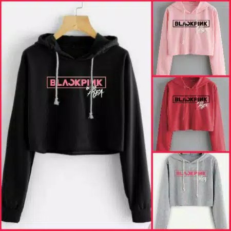 sweater hoodie crop BLACKPINK lc