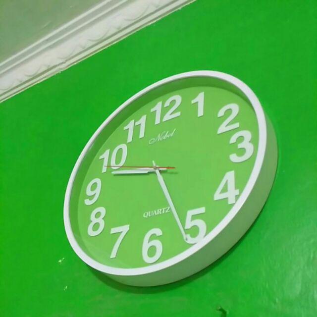 Jam Dinding Nobel 7186b Diameter 36cm - Large Size