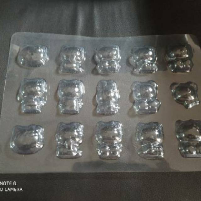 Cetakan Mika coklat hello kitty