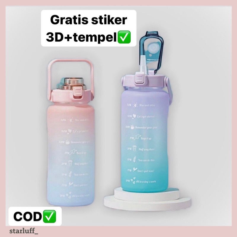 BOTOL MINUM TRITAN 2 LITER-BOTOL MINUM PENANDA WAKTU-BOTOL MINUM TRITAN 2 LITER MURAH-BOTOL MINUM MO