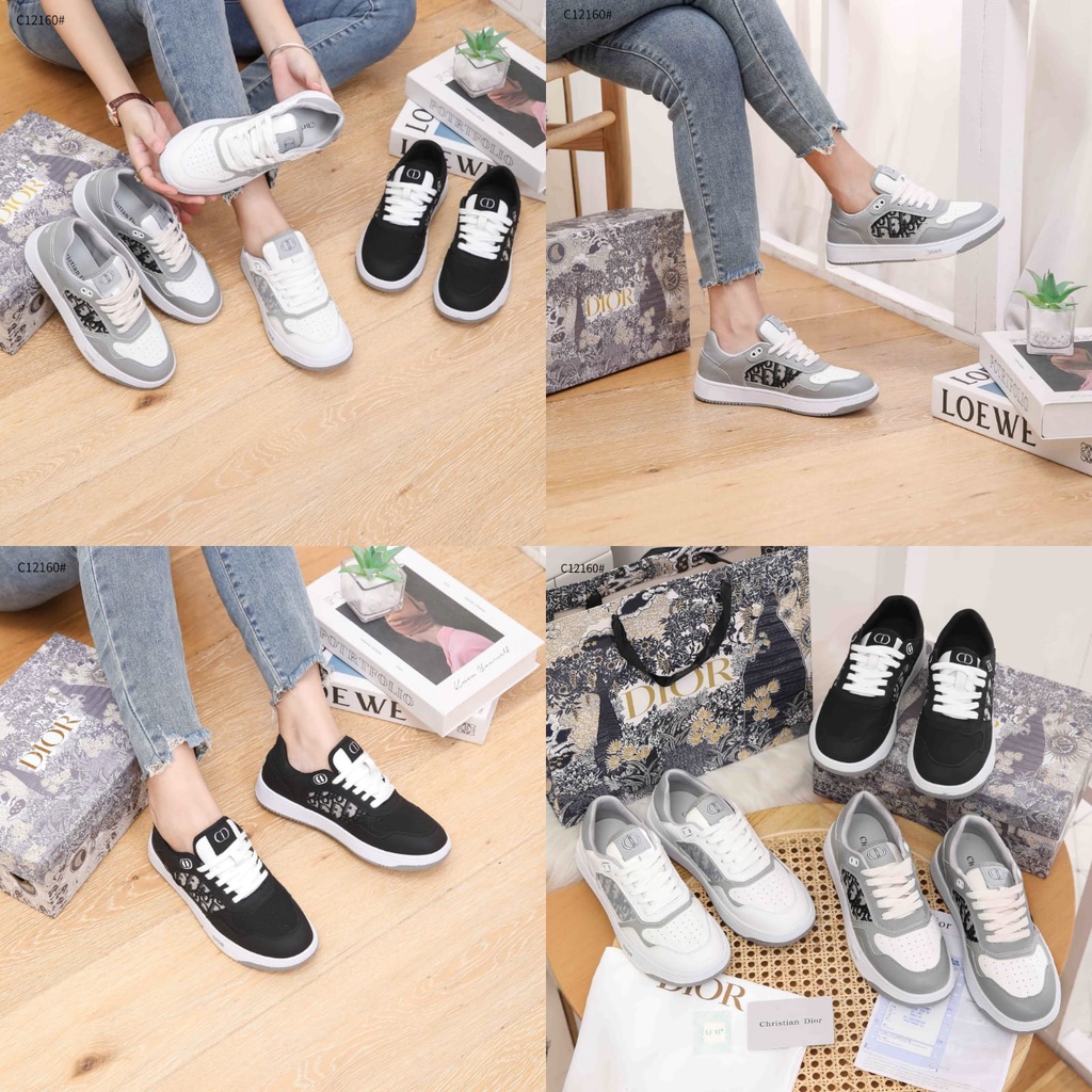 CD B27 Low-top sneakers oblique jacquard gray C12160