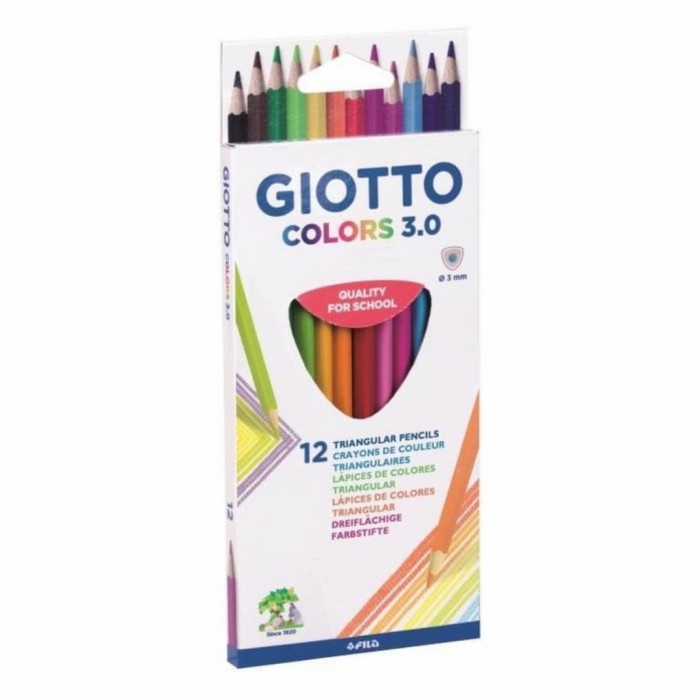 

Star Pensil Warna Giotto Colors 3.0 Triangular Cardboard Set 12 Warna Berkualitas